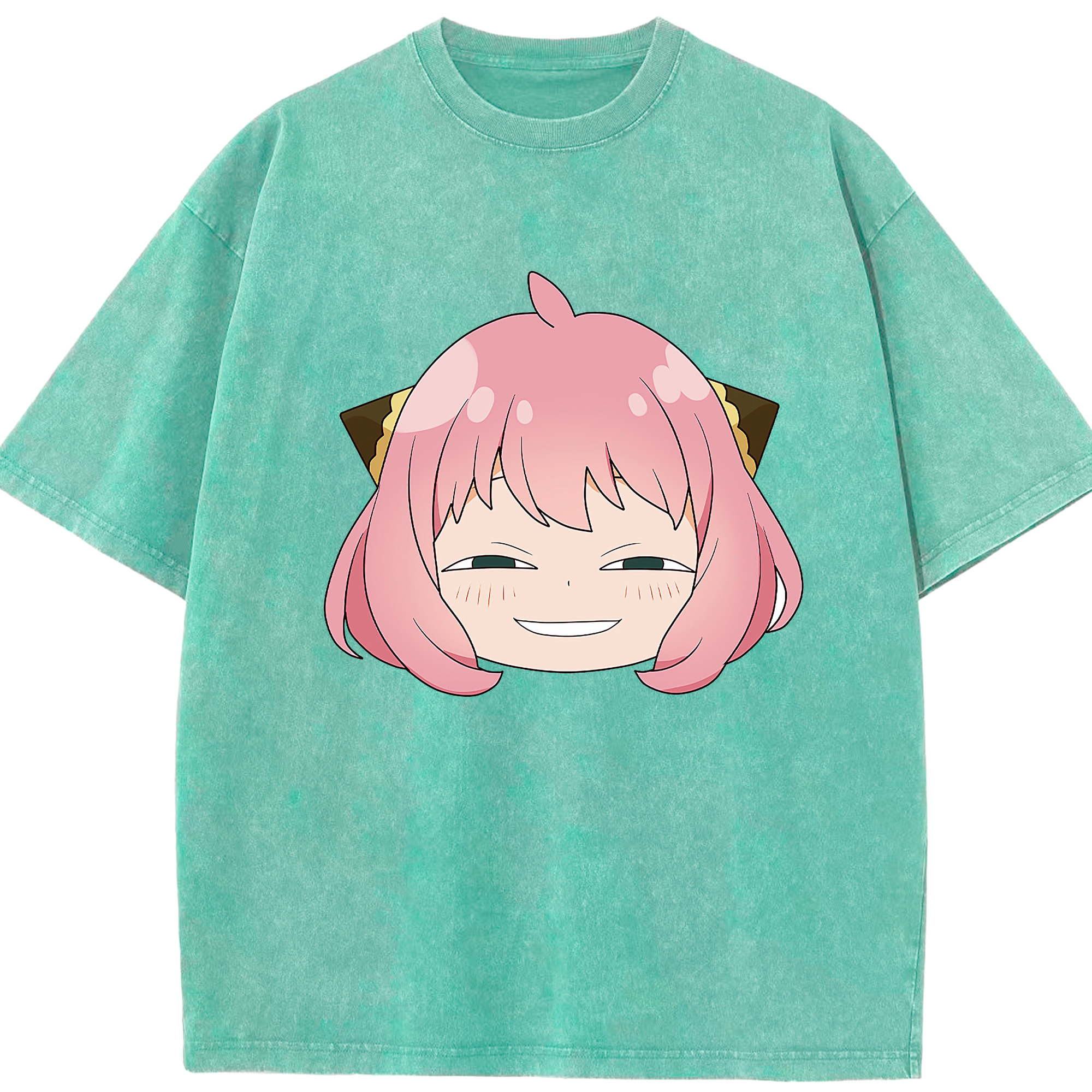 （画像用） SPY×FAMILY间谍家家酒 綿100% ヴィンテージ風 半袖Tシャツ（フロントプリント）